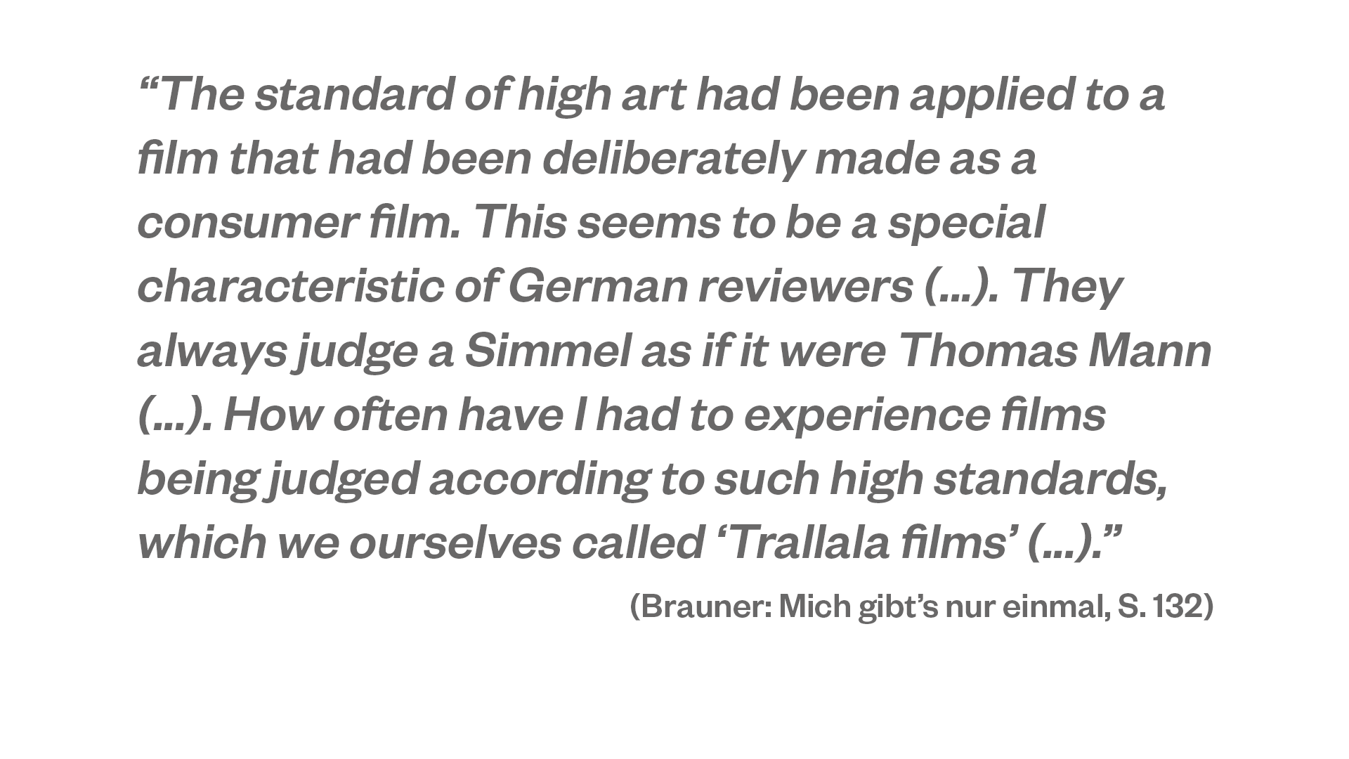 Quote from Artur Brauner