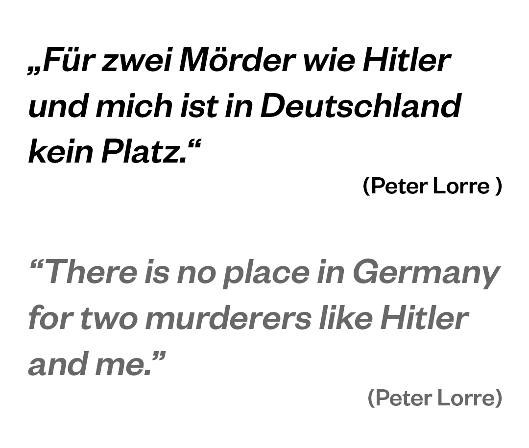 Zitat Peter Lorre Zitat Peter Lorre
